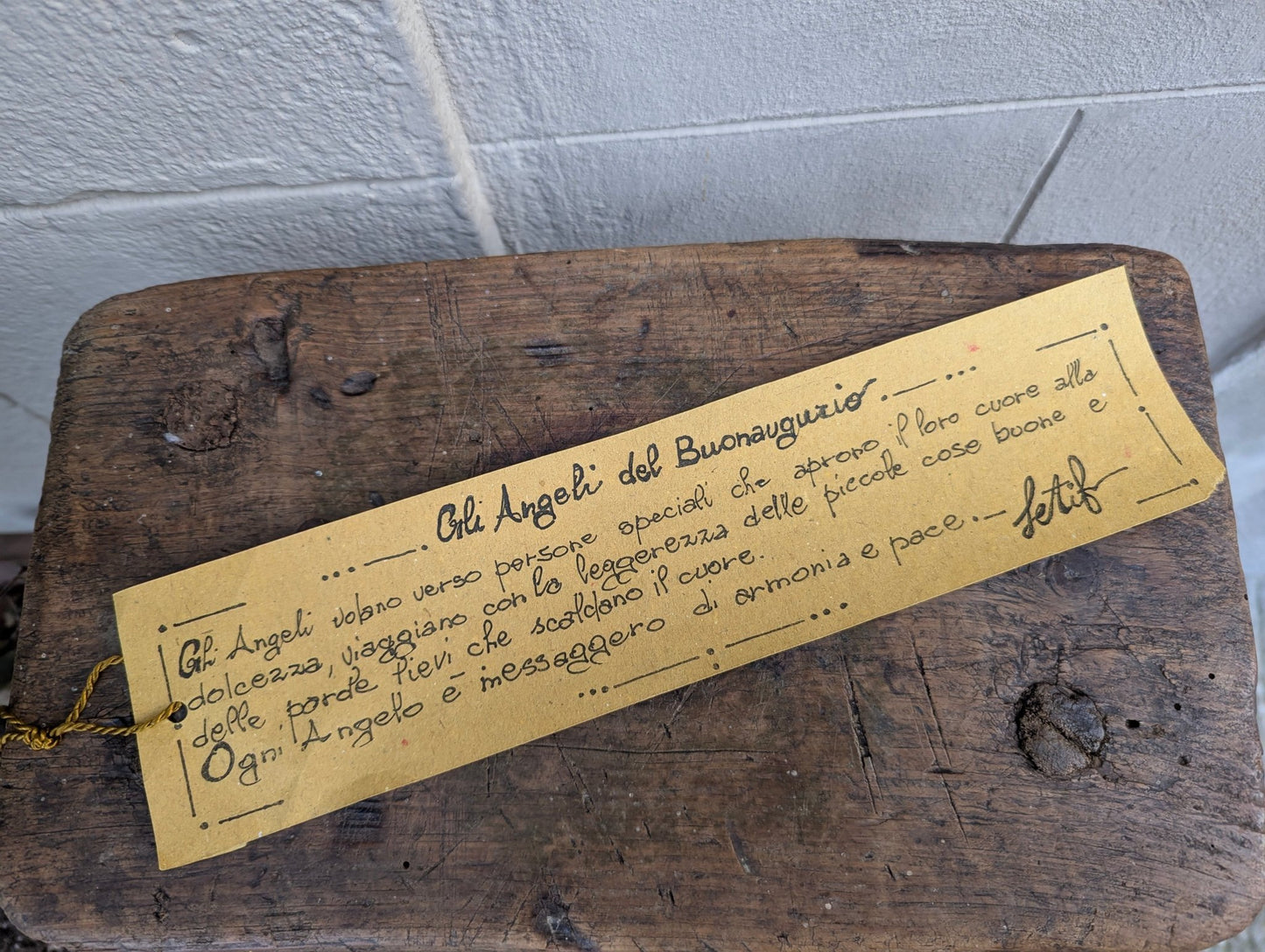 Angeli del Buonaugurio - | Idee regalo, artigianato, arredamento, design, tessuti e tombolo | Milleidee di Alessandro Magrini, Anghiari, Toscana