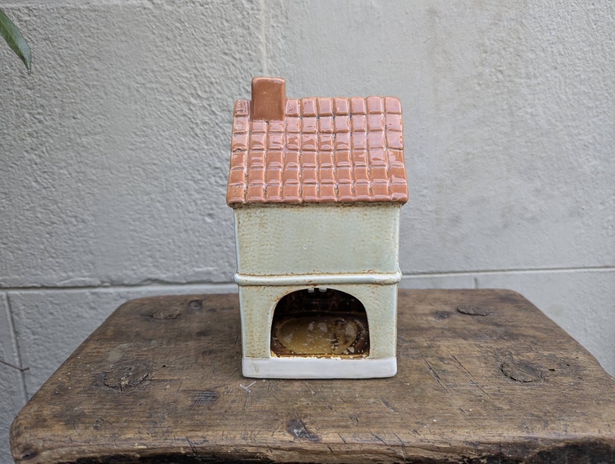 Casa porta candela Beige - | Idee regalo, artigianato, arredamento, design, tessuti e tombolo | Milleidee di Alessandro Magrini, Anghiari, Toscana