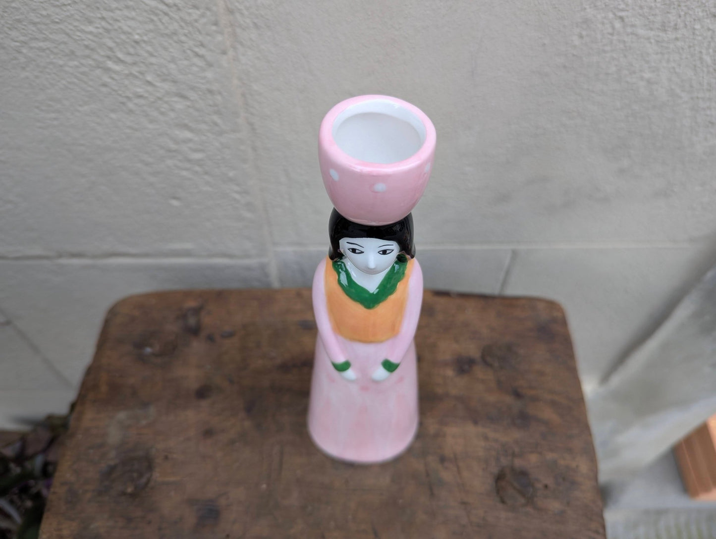 Donna porta candela - | Idee regalo, artigianato, arredamento, design, tessuti e tombolo | Milleidee di Alessandro Magrini, Anghiari, Toscana