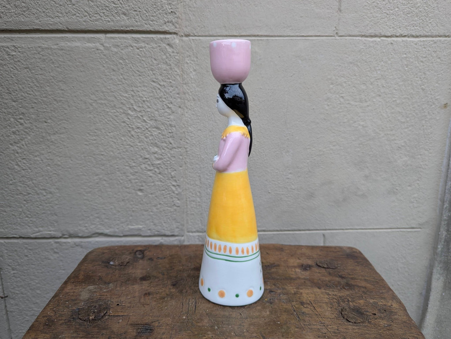 Donna porta candela - | Idee regalo, artigianato, arredamento, design, tessuti e tombolo | Milleidee di Alessandro Magrini, Anghiari, Toscana