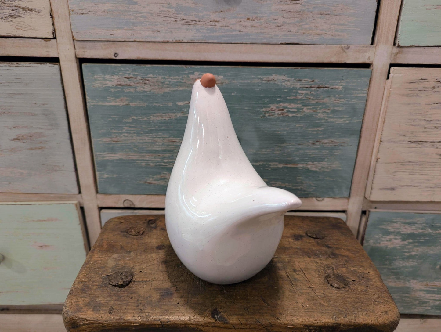 Gallina Bianca ceramica - | Idee regalo, artigianato, arredamento, design, tessuti e tombolo | Milleidee di Alessandro Magrini, Anghiari, Toscana