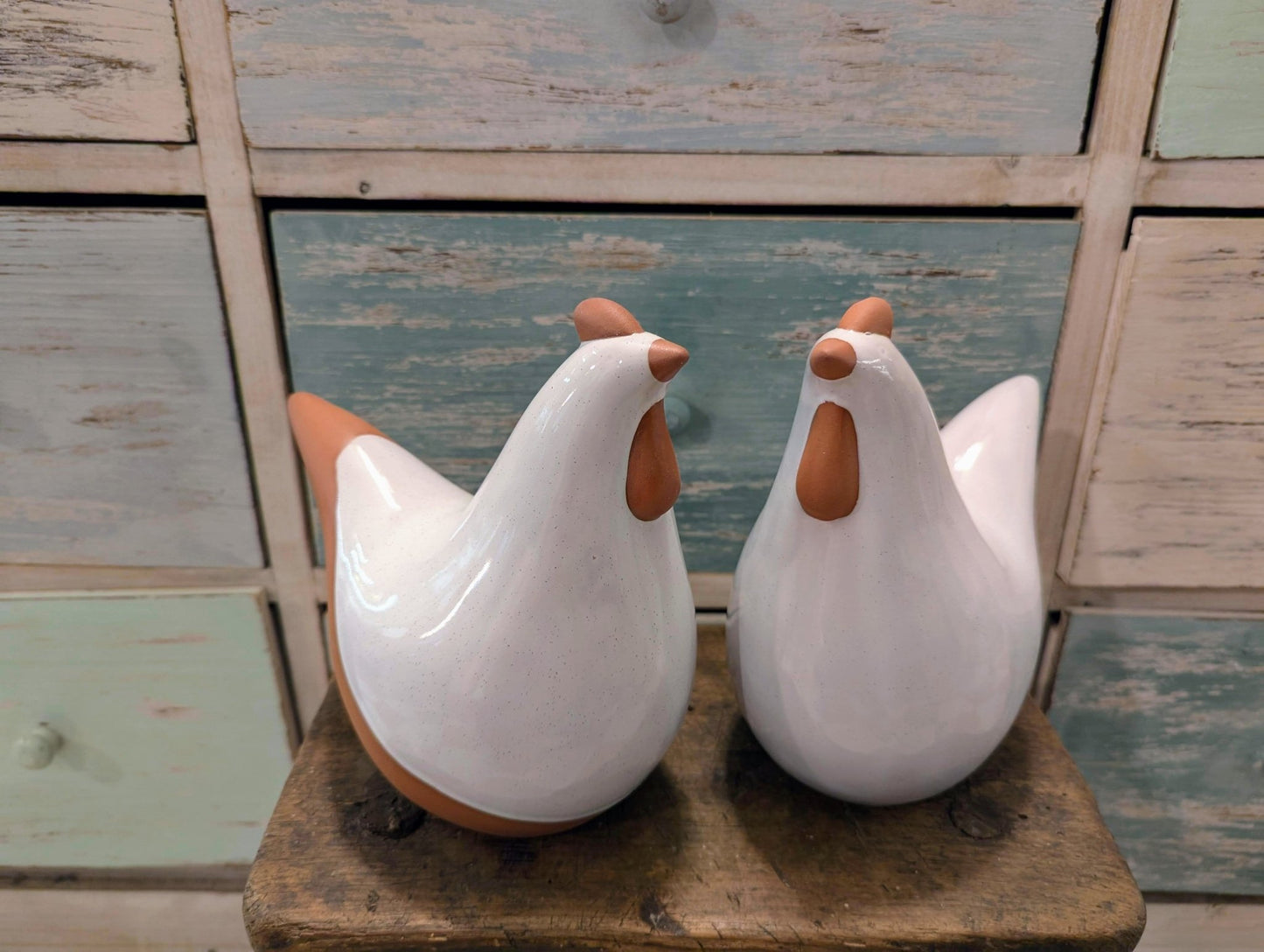 Gallina Bianca ceramica - | Idee regalo, artigianato, arredamento, design, tessuti e tombolo | Milleidee di Alessandro Magrini, Anghiari, Toscana