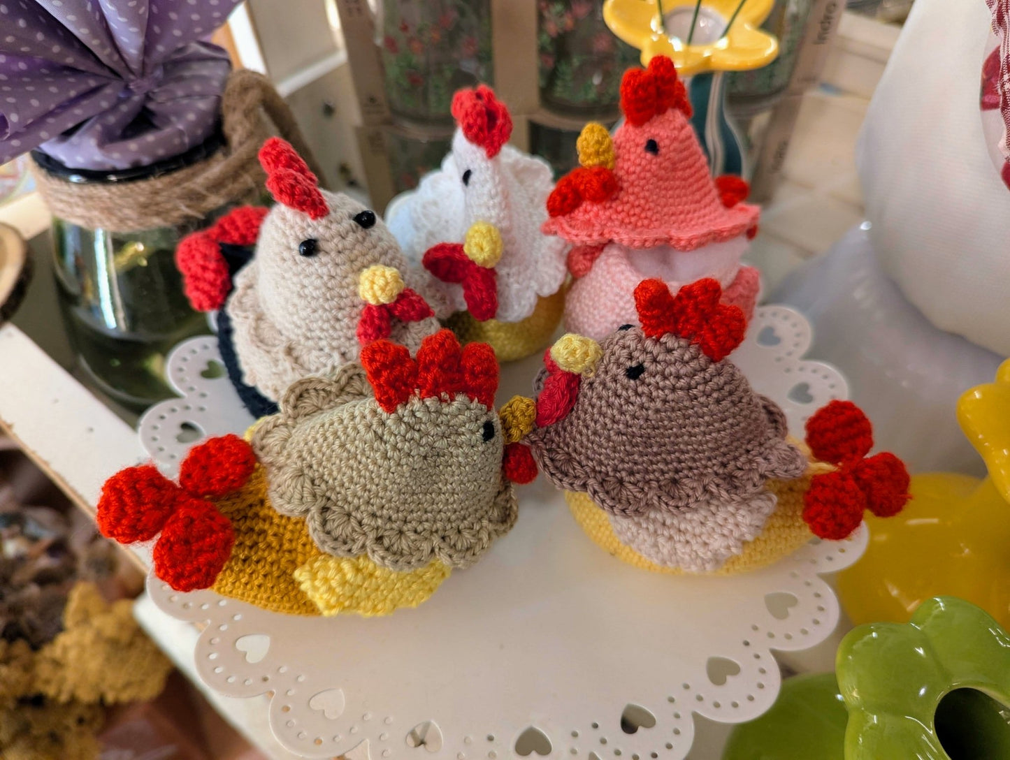 Gallina porta ovetto - | Idee regalo, artigianato, arredamento, design, tessuti e tombolo | Milleidee di Alessandro Magrini, Anghiari, Toscana