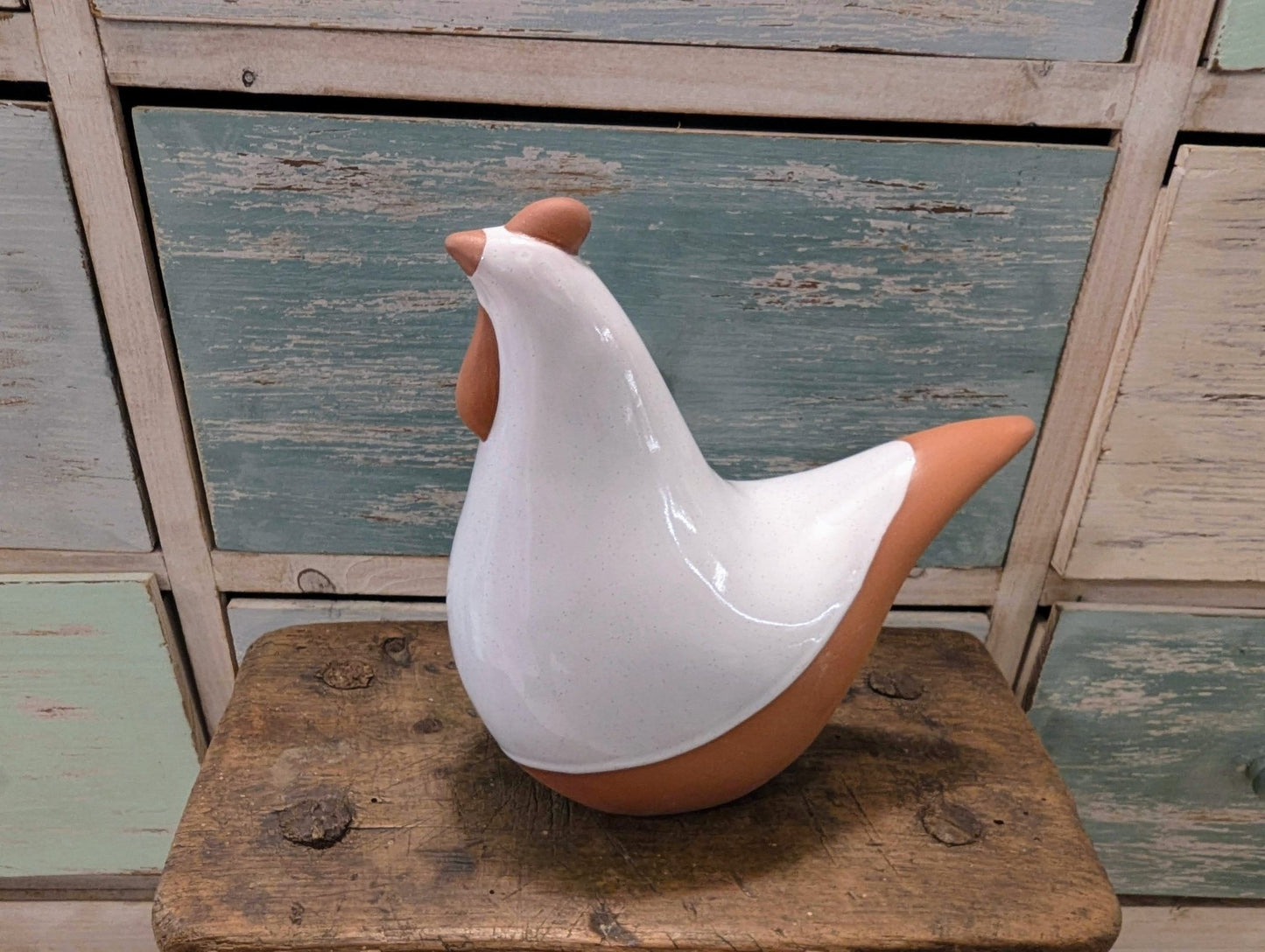 Gallo Bianco ceramica - | Idee regalo, artigianato, arredamento, design, tessuti e tombolo | Milleidee di Alessandro Magrini, Anghiari, Toscana