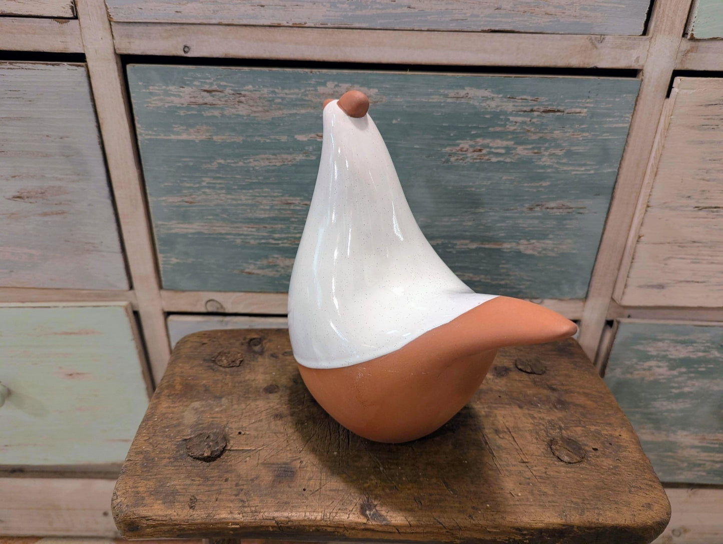 Gallo Bianco ceramica - | Idee regalo, artigianato, arredamento, design, tessuti e tombolo | Milleidee di Alessandro Magrini, Anghiari, Toscana