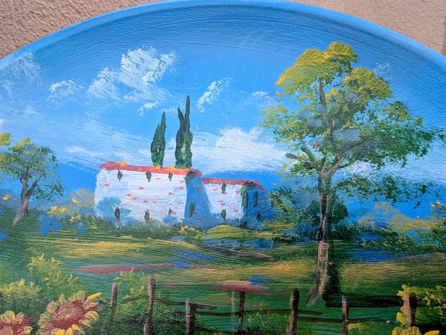 Piatto Arte Toscana - | Idee regalo, artigianato, arredamento, design, tessuti e tombolo | Milleidee di Alessandro Magrini, Anghiari, Toscana