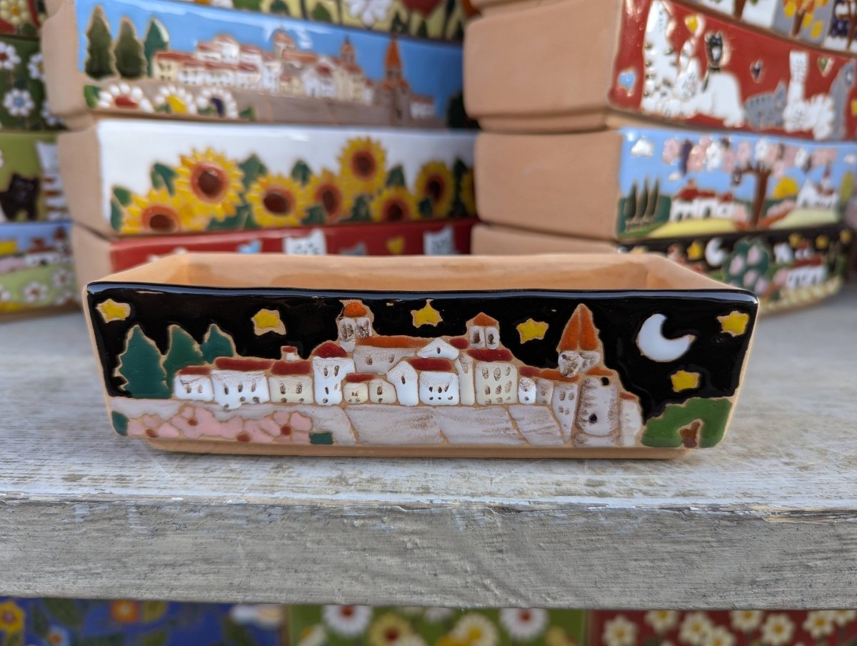 Porta oggetti 15 cm - | Idee regalo, artigianato, arredamento, design, tessuti e tombolo | Milleidee di Alessandro Magrini, Anghiari, Toscana