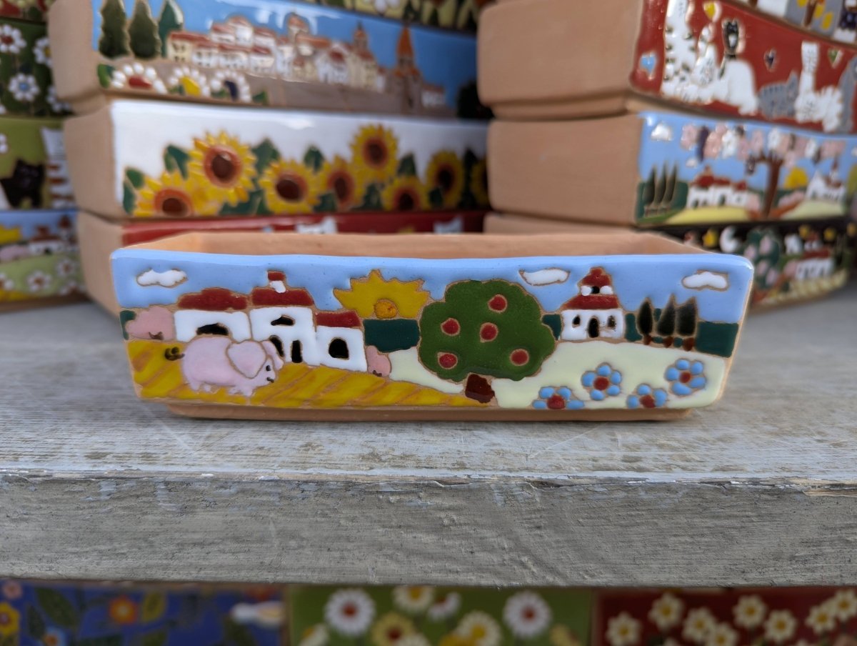 Porta oggetti 15 cm - | Idee regalo, artigianato, arredamento, design, tessuti e tombolo | Milleidee di Alessandro Magrini, Anghiari, Toscana