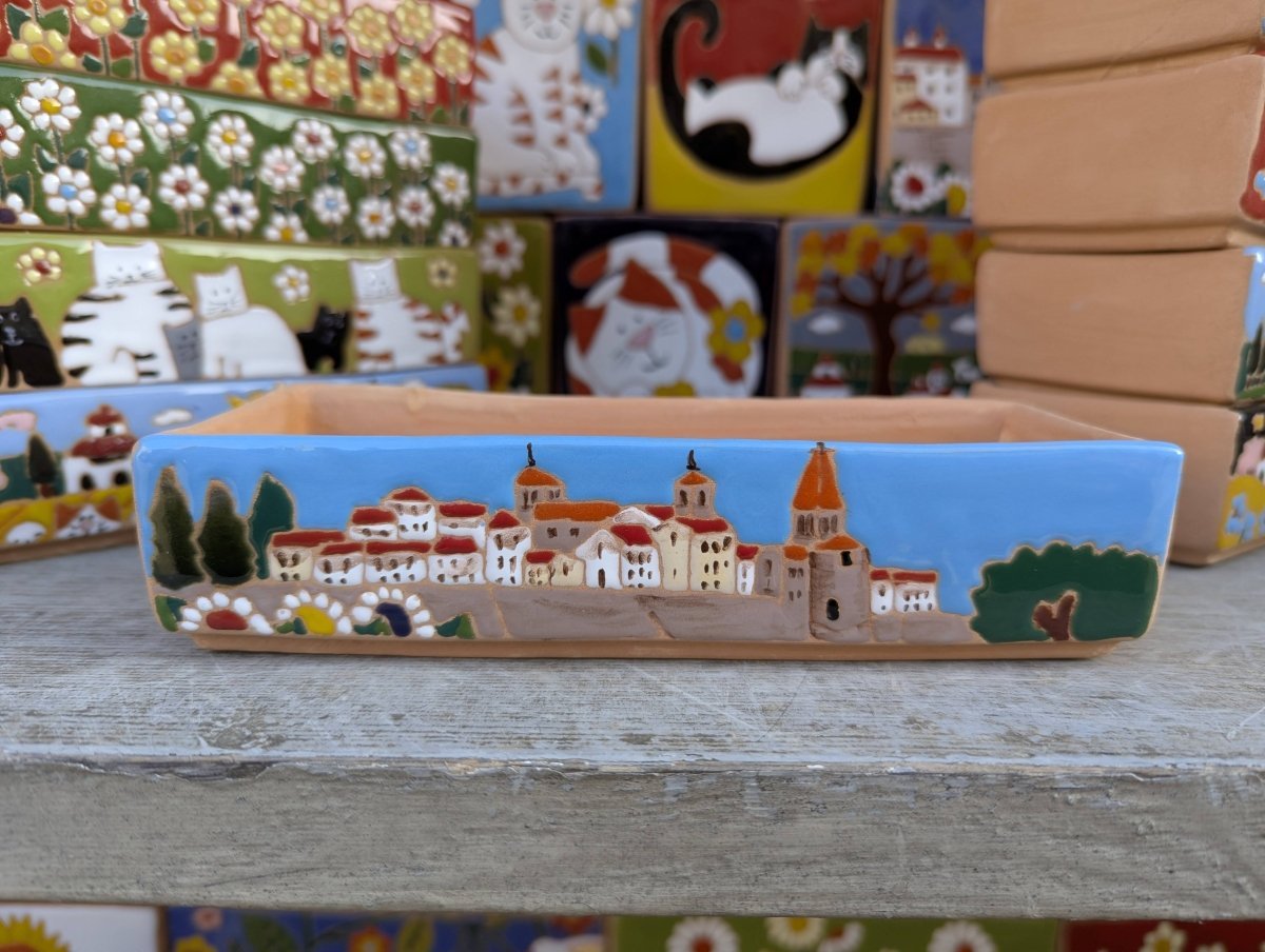 Porta oggetti 18 cm - | Idee regalo, artigianato, arredamento, design, tessuti e tombolo | Milleidee di Alessandro Magrini, Anghiari, Toscana