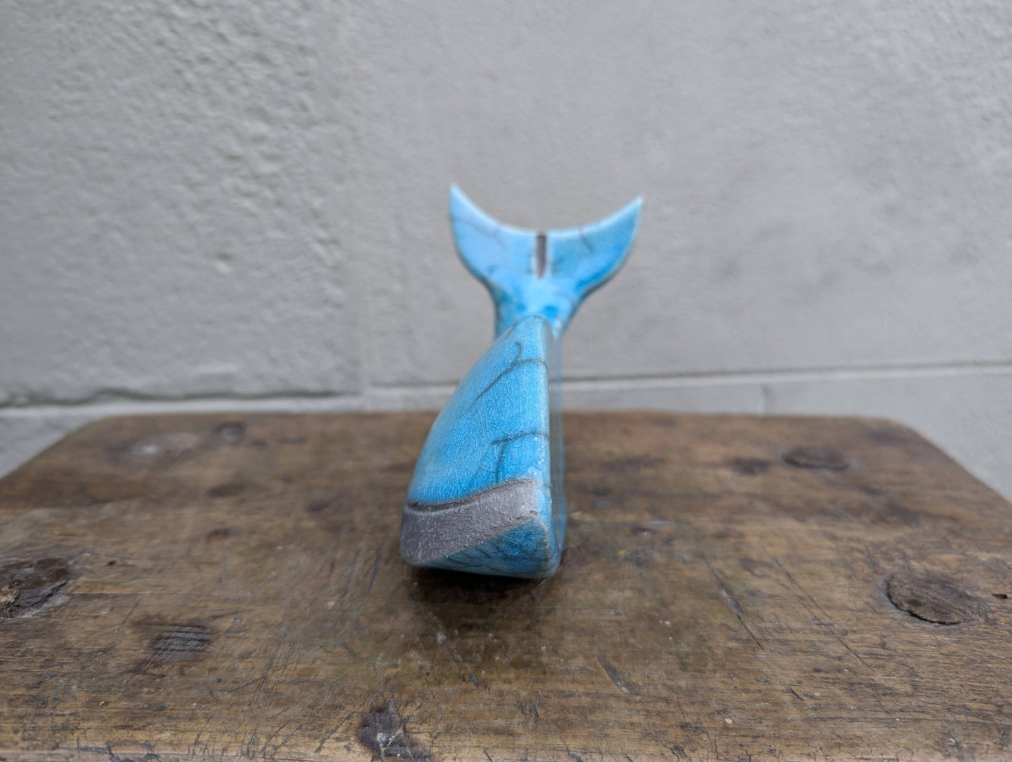 Raku - Balena Azzurra - | Idee regalo, artigianato, arredamento, design, tessuti e tombolo | Milleidee di Alessandro Magrini, Anghiari, Toscana