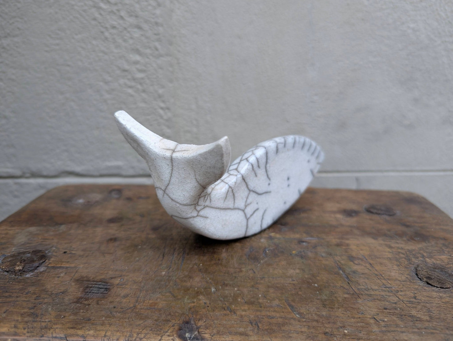 Raku - Balena Bianca - | Idee regalo, artigianato, arredamento, design, tessuti e tombolo | Milleidee di Alessandro Magrini, Anghiari, Toscana
