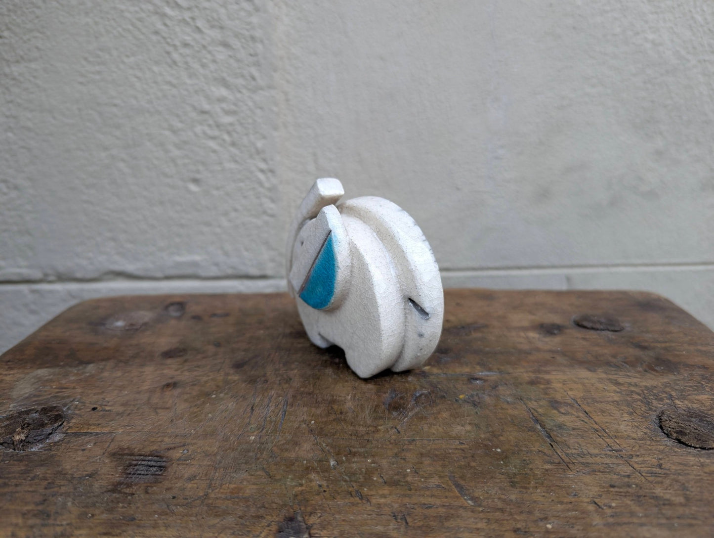 Raku - Elefante Bianco - | Idee regalo, artigianato, arredamento, design, tessuti e tombolo | Milleidee di Alessandro Magrini, Anghiari, Toscana