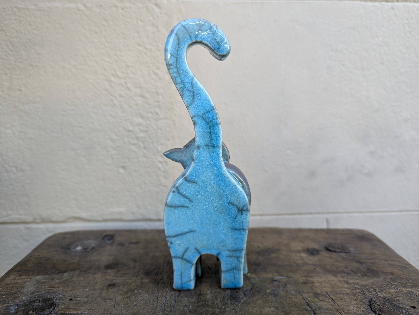 Raku - Gatto Blu - | Idee regalo, artigianato, arredamento, design, tessuti e tombolo | Milleidee di Alessandro Magrini, Anghiari, Toscana