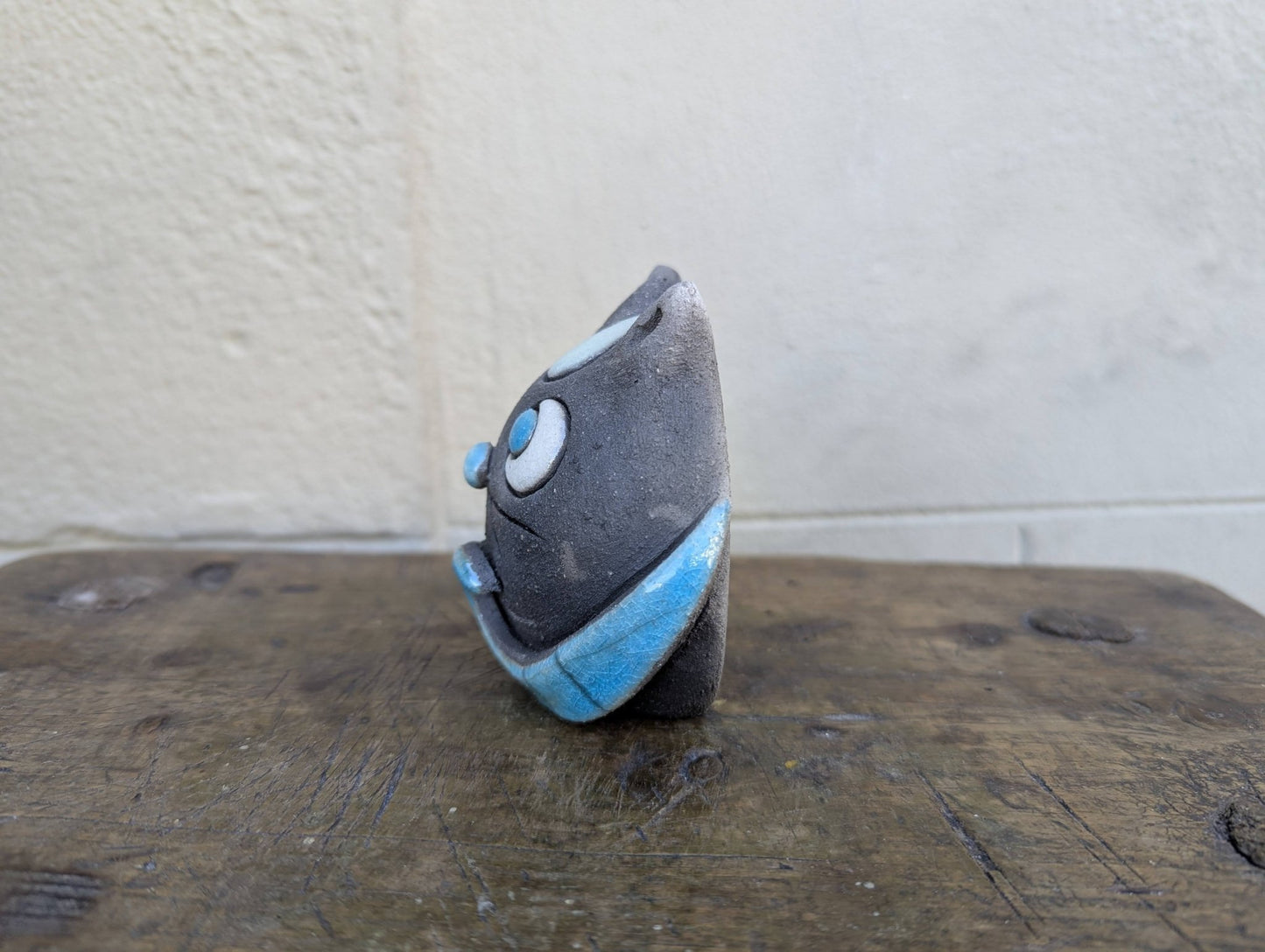 Raku - Gatto Nero - | Idee regalo, artigianato, arredamento, design, tessuti e tombolo | Milleidee di Alessandro Magrini, Anghiari, Toscana