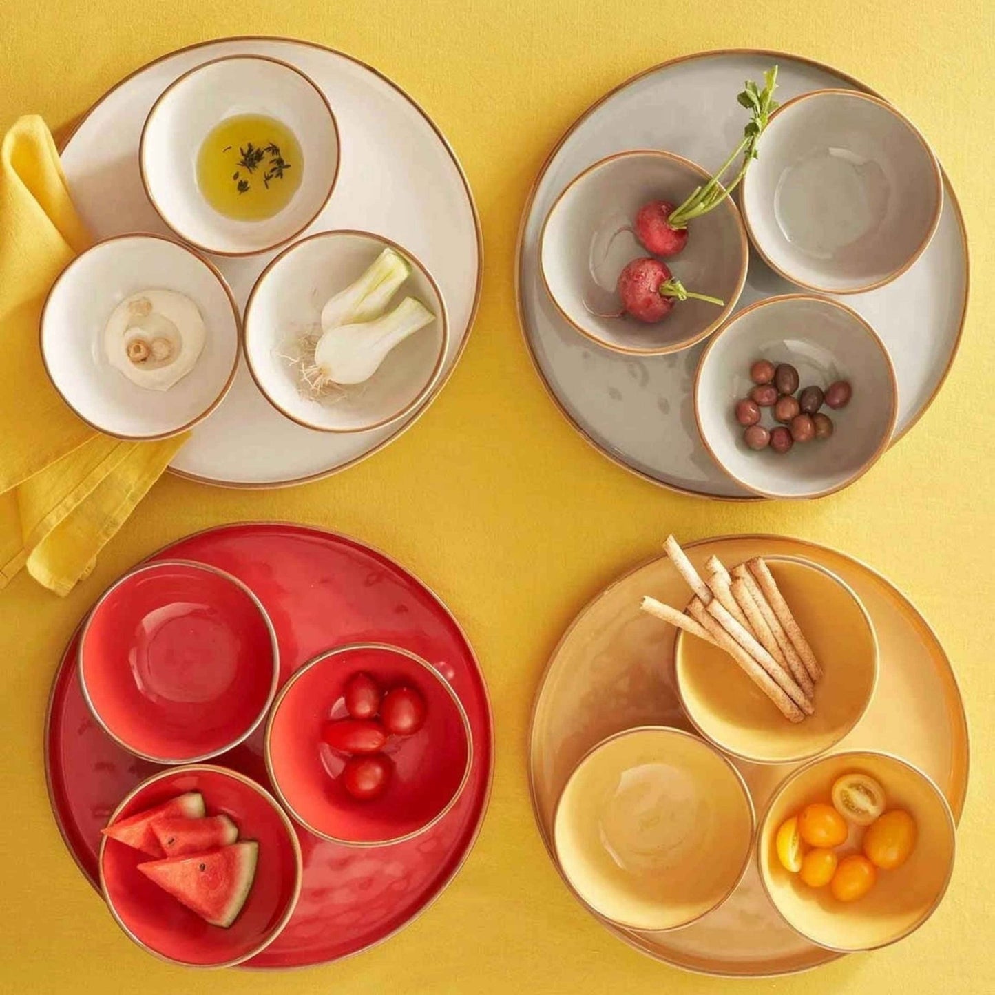 Rose & Tulipani - Teglia M Concerto - Piatti in porcellana in stoneware di Rose e Tulipani | Idee regalo, artigianato, arredamento, design, tessuti e tombolo | Milleidee di Alessandro Magrini, Anghiari, Toscana