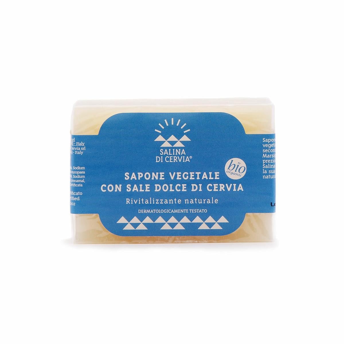 Sapone vegetale bio al Sale Dolce di Cervia 100g - | Idee regalo, artigianato, arredamento, design, tessuti e tombolo | Milleidee di Alessandro Magrini, Anghiari, Toscana