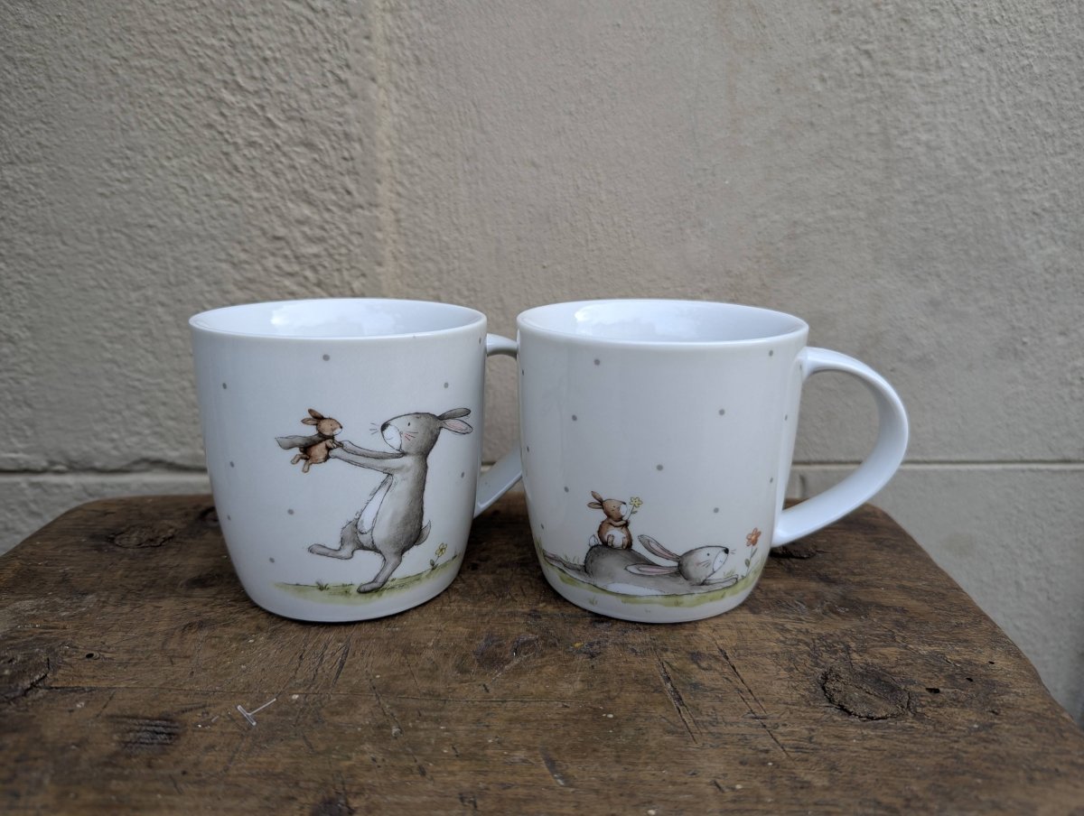 Tazza fantasia Coniglietti - | Idee regalo, artigianato, arredamento, design, tessuti e tombolo | Milleidee di Alessandro Magrini, Anghiari, Toscana
