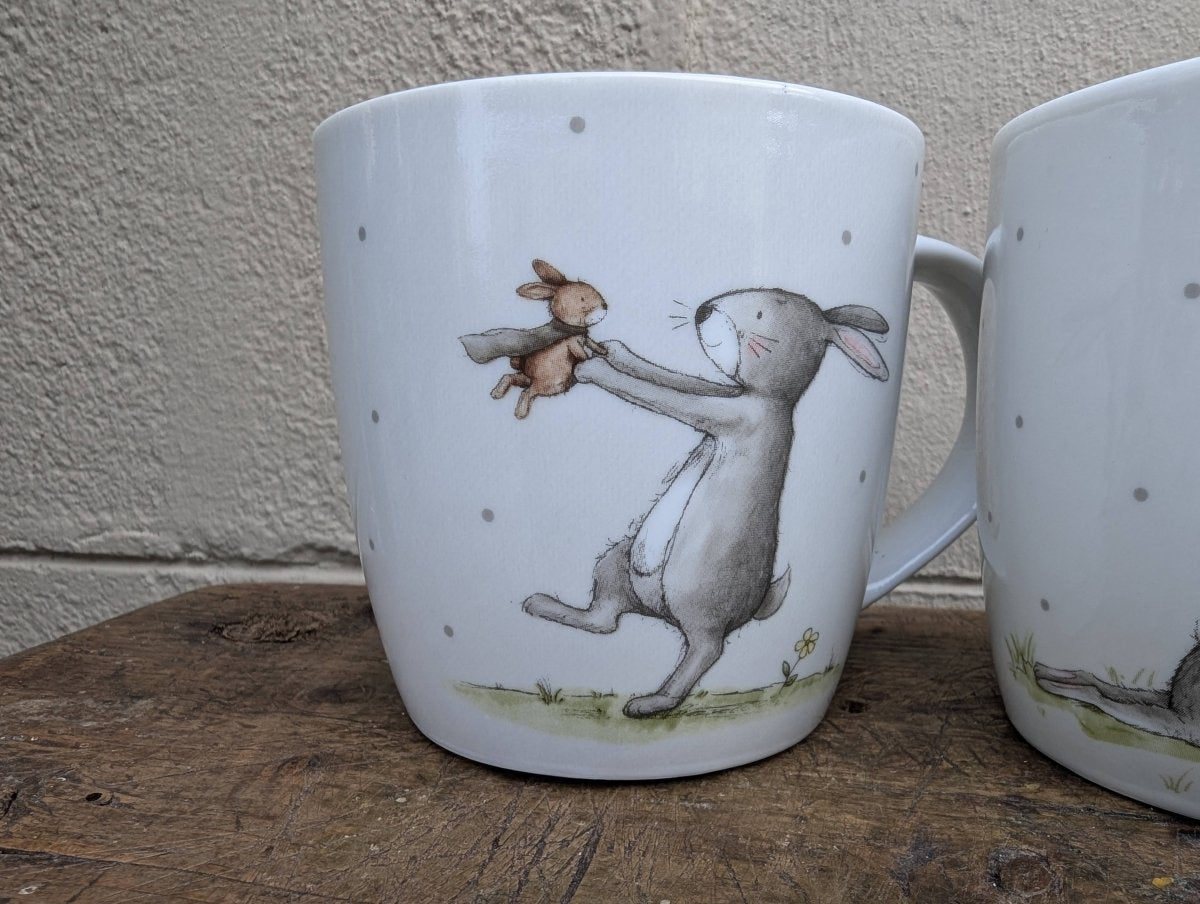 Tazza fantasia Coniglietti - | Idee regalo, artigianato, arredamento, design, tessuti e tombolo | Milleidee di Alessandro Magrini, Anghiari, Toscana