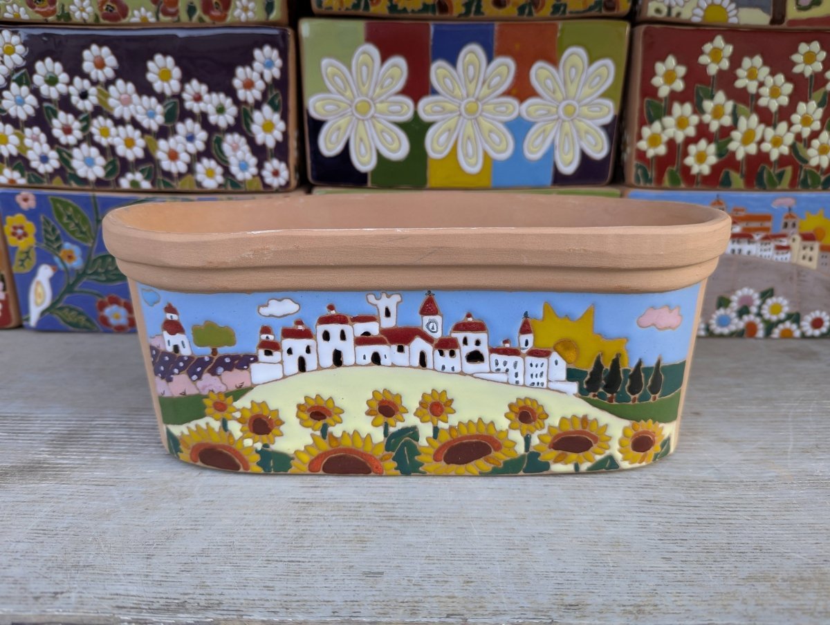 Vasi ovali 26 cm - | Idee regalo, artigianato, arredamento, design, tessuti e tombolo | Milleidee di Alessandro Magrini, Anghiari, Toscana