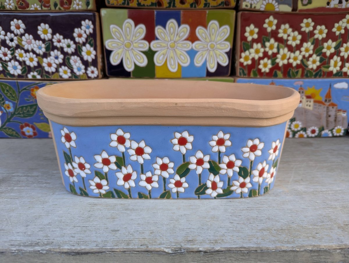 Vasi ovali 26 cm - | Idee regalo, artigianato, arredamento, design, tessuti e tombolo | Milleidee di Alessandro Magrini, Anghiari, Toscana