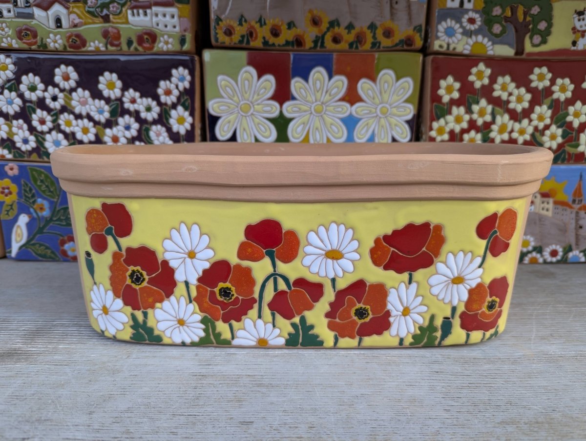 Vasi ovali 32 cm - | Idee regalo, artigianato, arredamento, design, tessuti e tombolo | Milleidee di Alessandro Magrini, Anghiari, Toscana