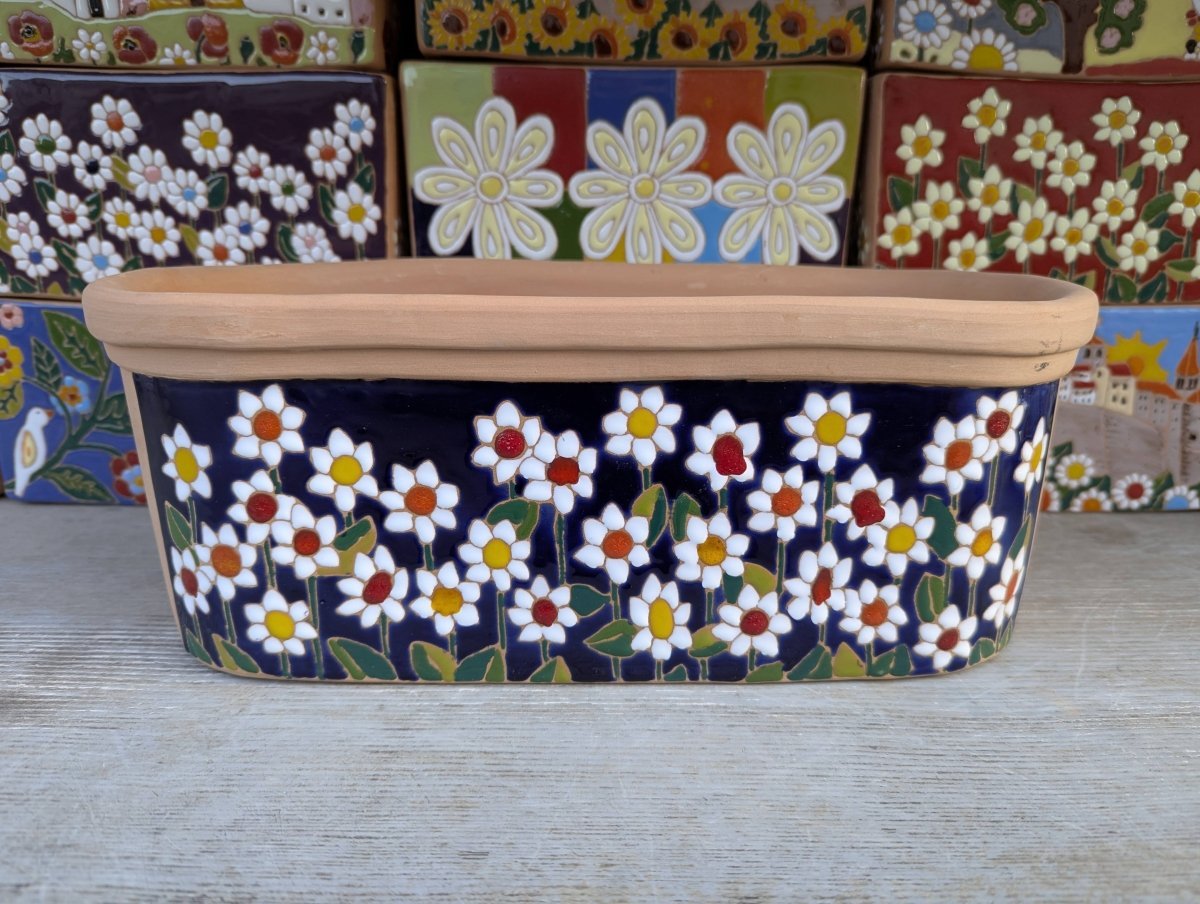Vasi ovali 32 cm - | Idee regalo, artigianato, arredamento, design, tessuti e tombolo | Milleidee di Alessandro Magrini, Anghiari, Toscana