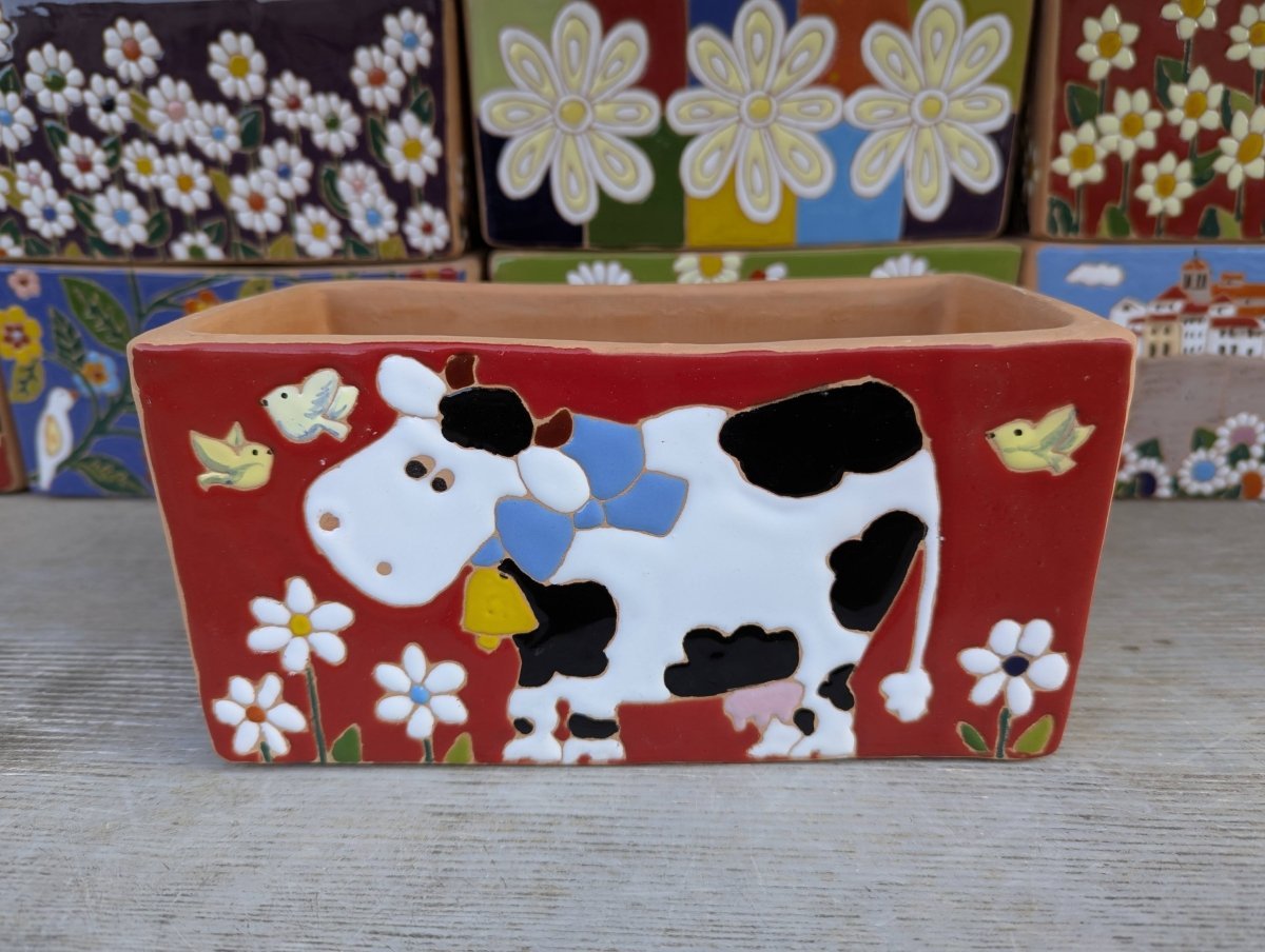 Vasi rettangolari 20 cm - | Idee regalo, artigianato, arredamento, design, tessuti e tombolo | Milleidee di Alessandro Magrini, Anghiari, Toscana