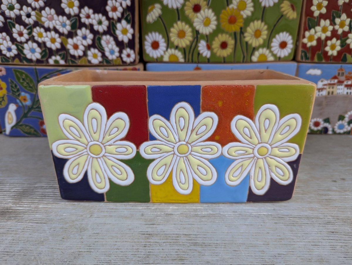 Vasi rettangolari 20 cm - | Idee regalo, artigianato, arredamento, design, tessuti e tombolo | Milleidee di Alessandro Magrini, Anghiari, Toscana