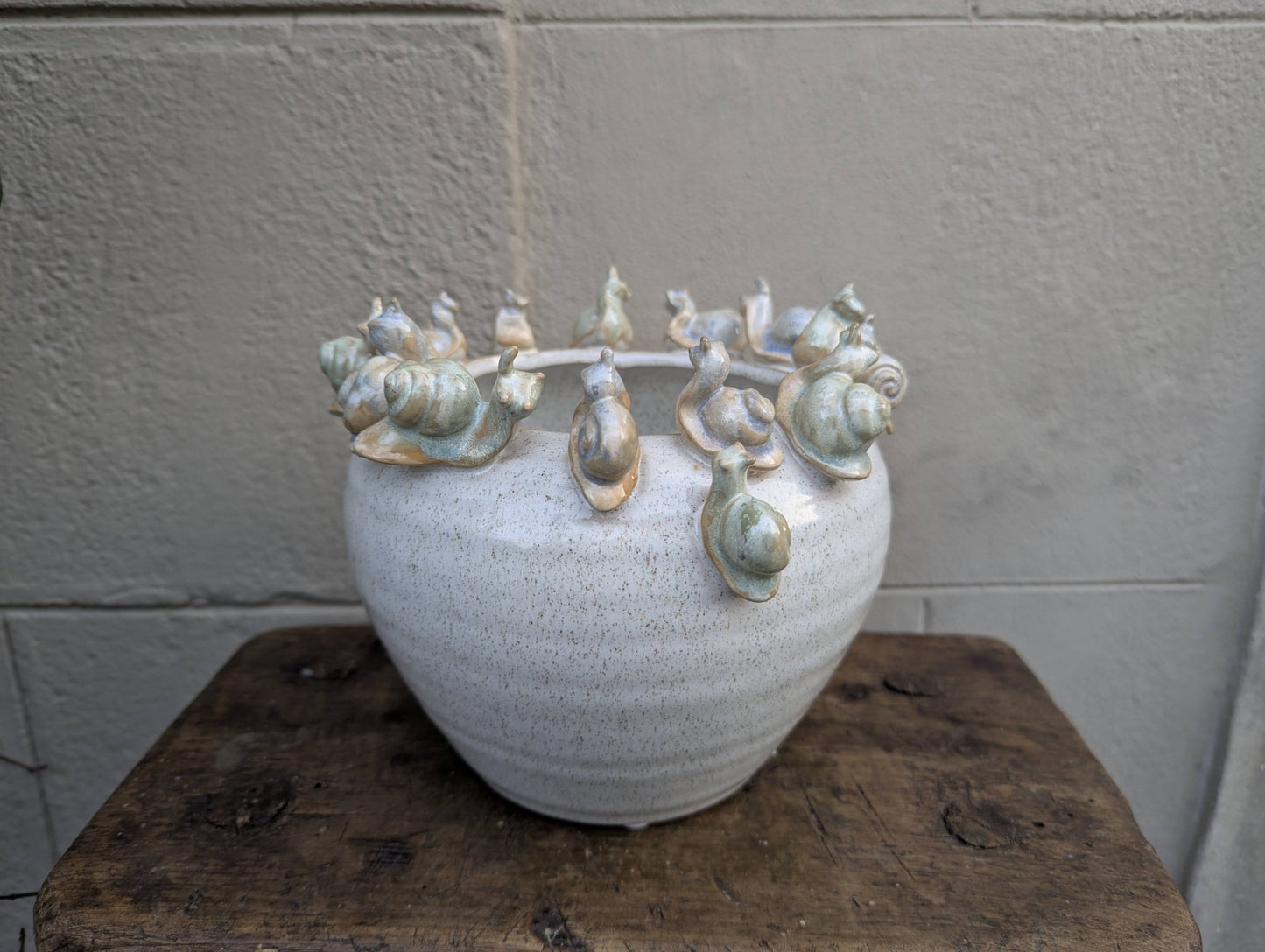 Vaso Lumache - | Idee regalo, artigianato, arredamento, design, tessuti e tombolo | Milleidee di Alessandro Magrini, Anghiari, Toscana