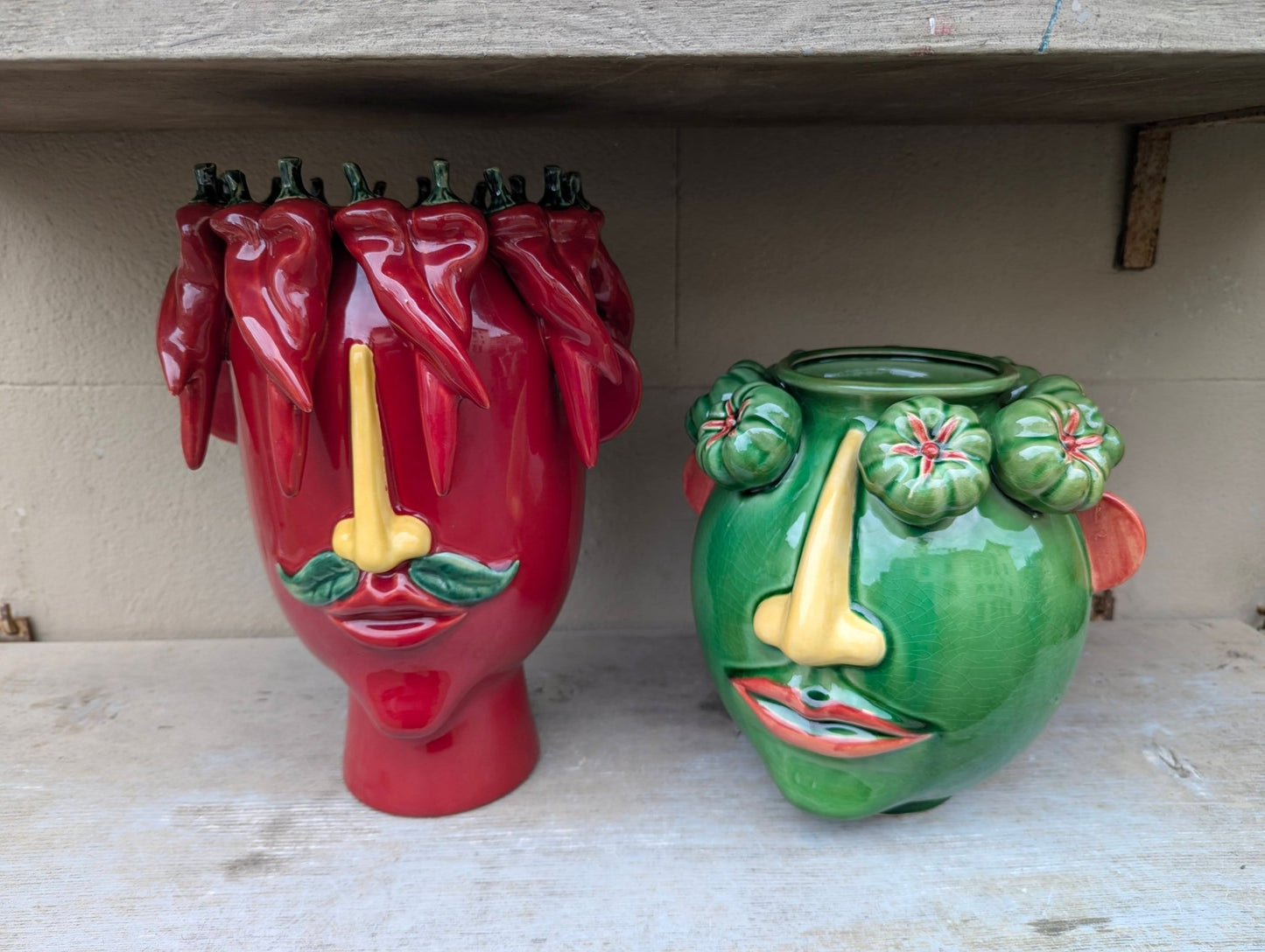 Vaso Peperoncini - | Idee regalo, artigianato, arredamento, design, tessuti e tombolo | Milleidee di Alessandro Magrini, Anghiari, Toscana