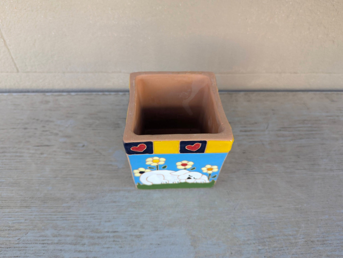 Vaso quadrato 9 cm - | Idee regalo, artigianato, arredamento, design, tessuti e tombolo | Milleidee di Alessandro Magrini, Anghiari, Toscana