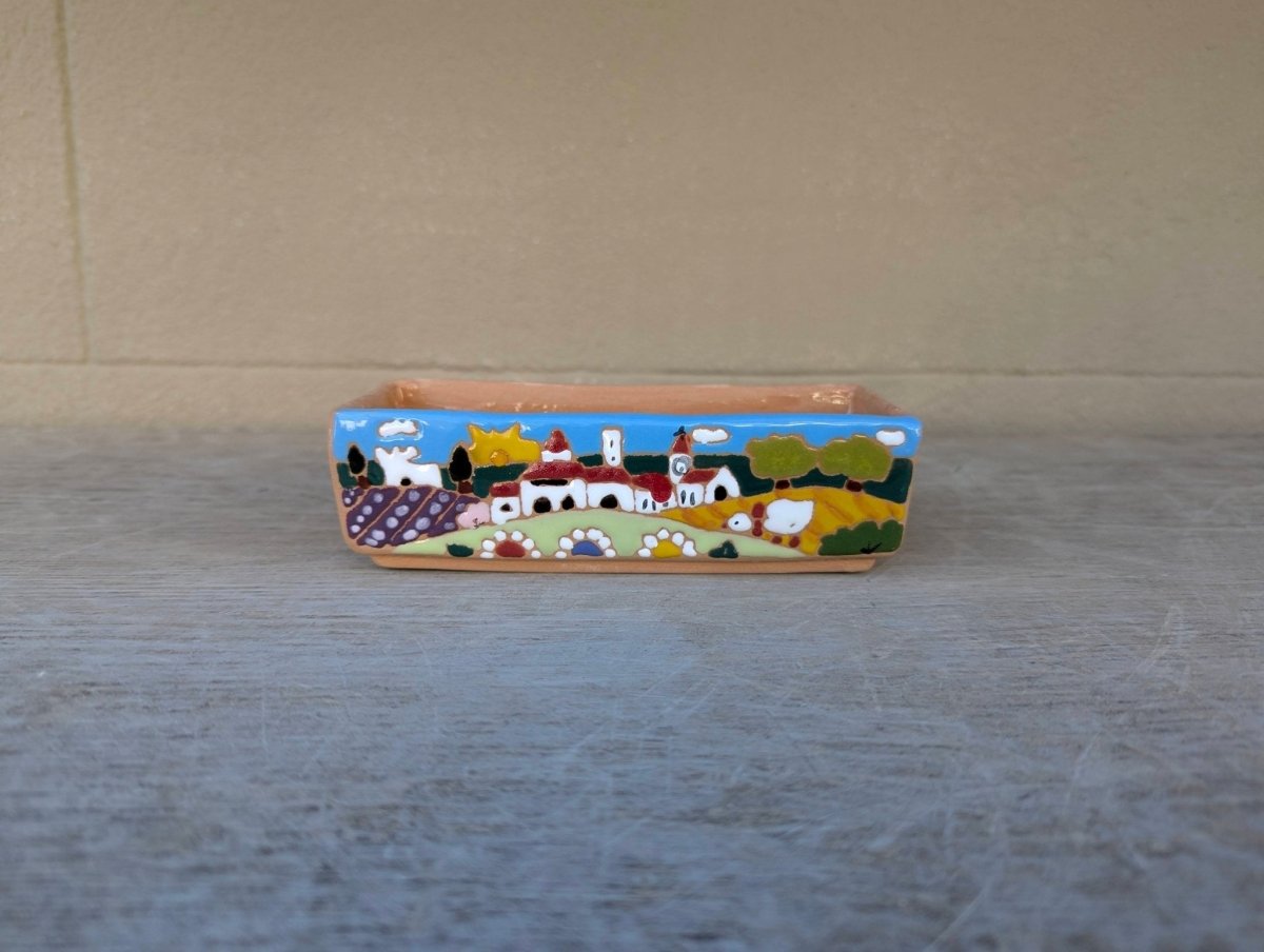 Vaso rettangolare 15 cm - | Idee regalo, artigianato, arredamento, design, tessuti e tombolo | Milleidee di Alessandro Magrini, Anghiari, Toscana