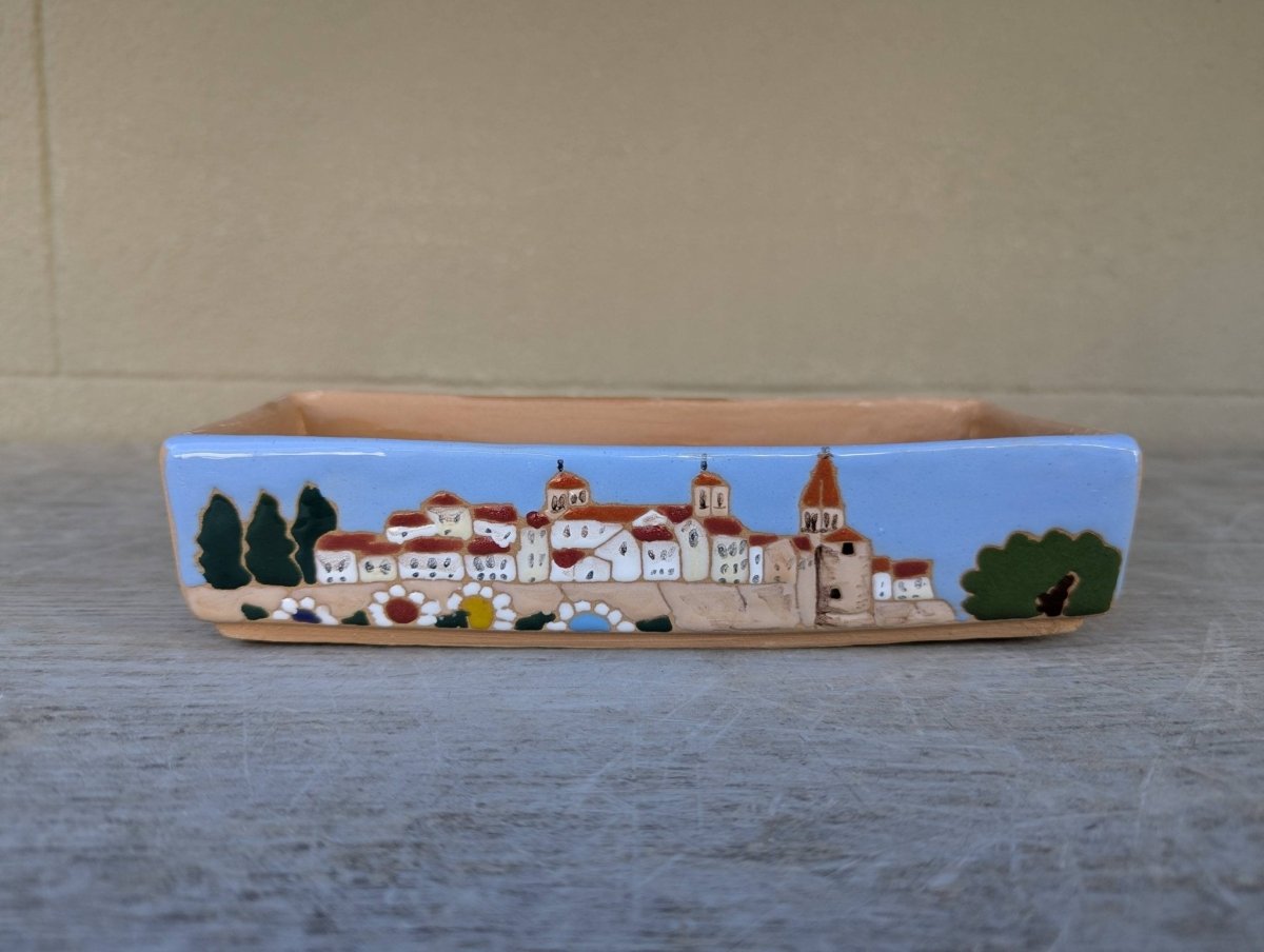 Vaso rettangolare 18 cm - | Idee regalo, artigianato, arredamento, design, tessuti e tombolo | Milleidee di Alessandro Magrini, Anghiari, Toscana