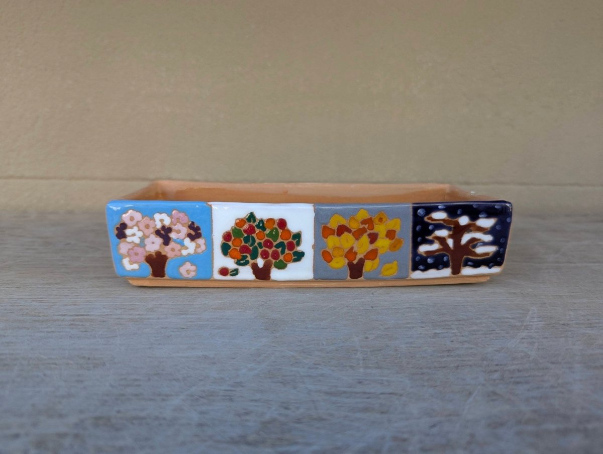 Vaso rettangolare 18 cm - | Idee regalo, artigianato, arredamento, design, tessuti e tombolo | Milleidee di Alessandro Magrini, Anghiari, Toscana