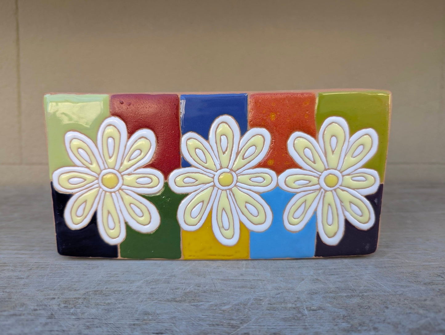 Vaso rettangolare 20 cm - | Idee regalo, artigianato, arredamento, design, tessuti e tombolo | Milleidee di Alessandro Magrini, Anghiari, Toscana