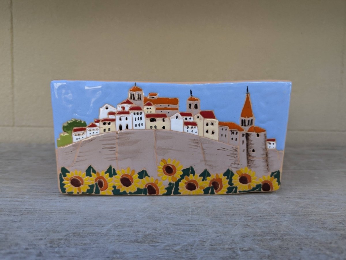 Vaso rettangolare 20 cm - | Idee regalo, artigianato, arredamento, design, tessuti e tombolo | Milleidee di Alessandro Magrini, Anghiari, Toscana