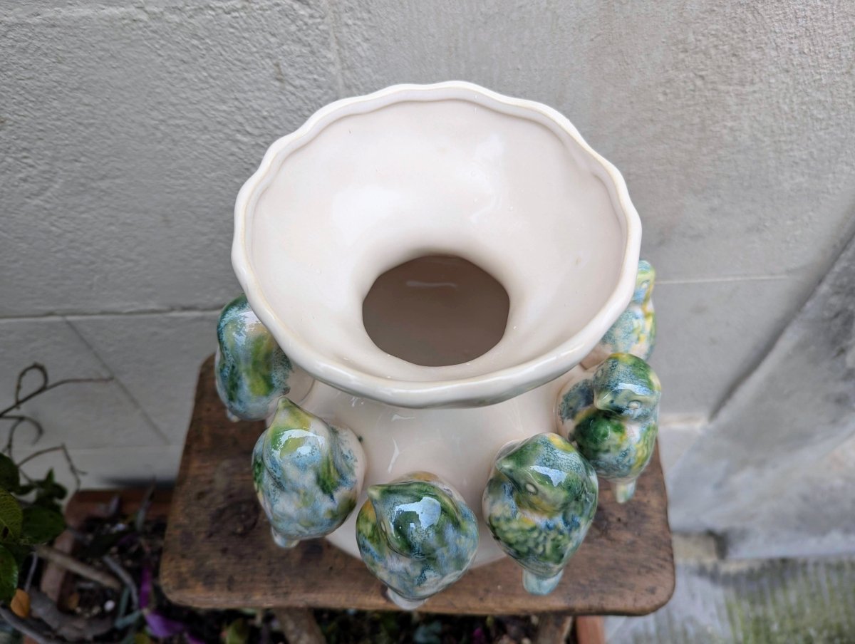 Vaso Uccelli - | Idee regalo, artigianato, arredamento, design, tessuti e tombolo | Milleidee di Alessandro Magrini, Anghiari, Toscana