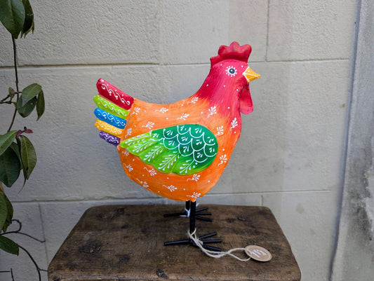 Gallina decorata - | Idee regalo, artigianato, arredamento, design, tessuti e tombolo | Milleidee di Alessandro Magrini, Anghiari, Toscana