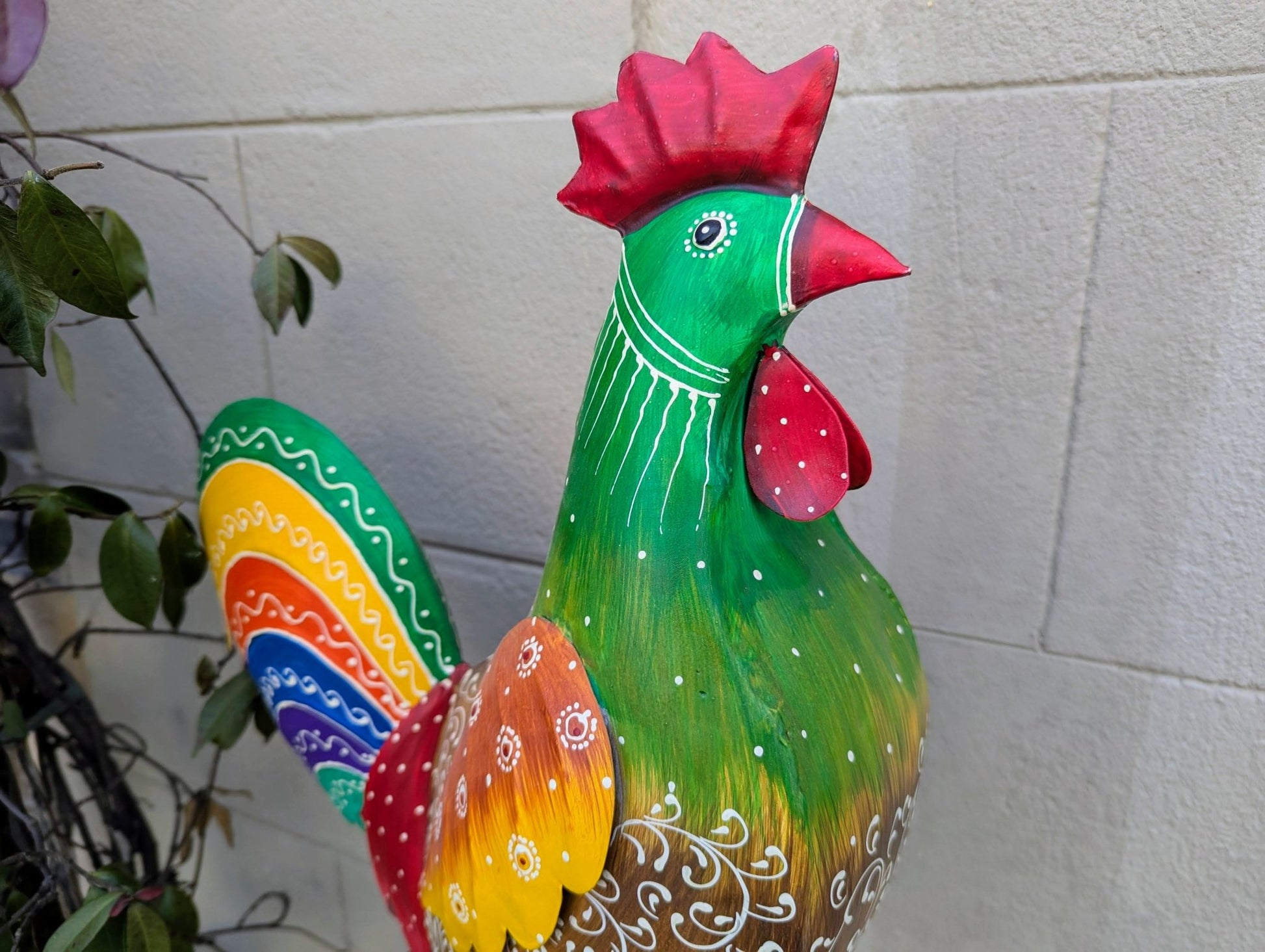 Gallo decorato - | Idee regalo, artigianato, arredamento, design, tessuti e tombolo | Milleidee di Alessandro Magrini, Anghiari, Toscana