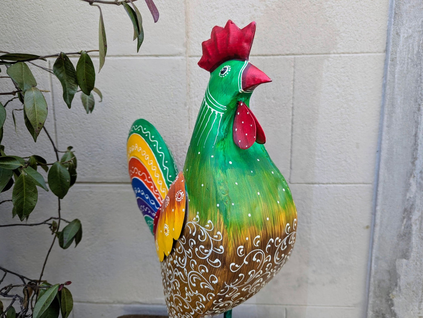 Gallo decorato - | Idee regalo, artigianato, arredamento, design, tessuti e tombolo | Milleidee di Alessandro Magrini, Anghiari, Toscana