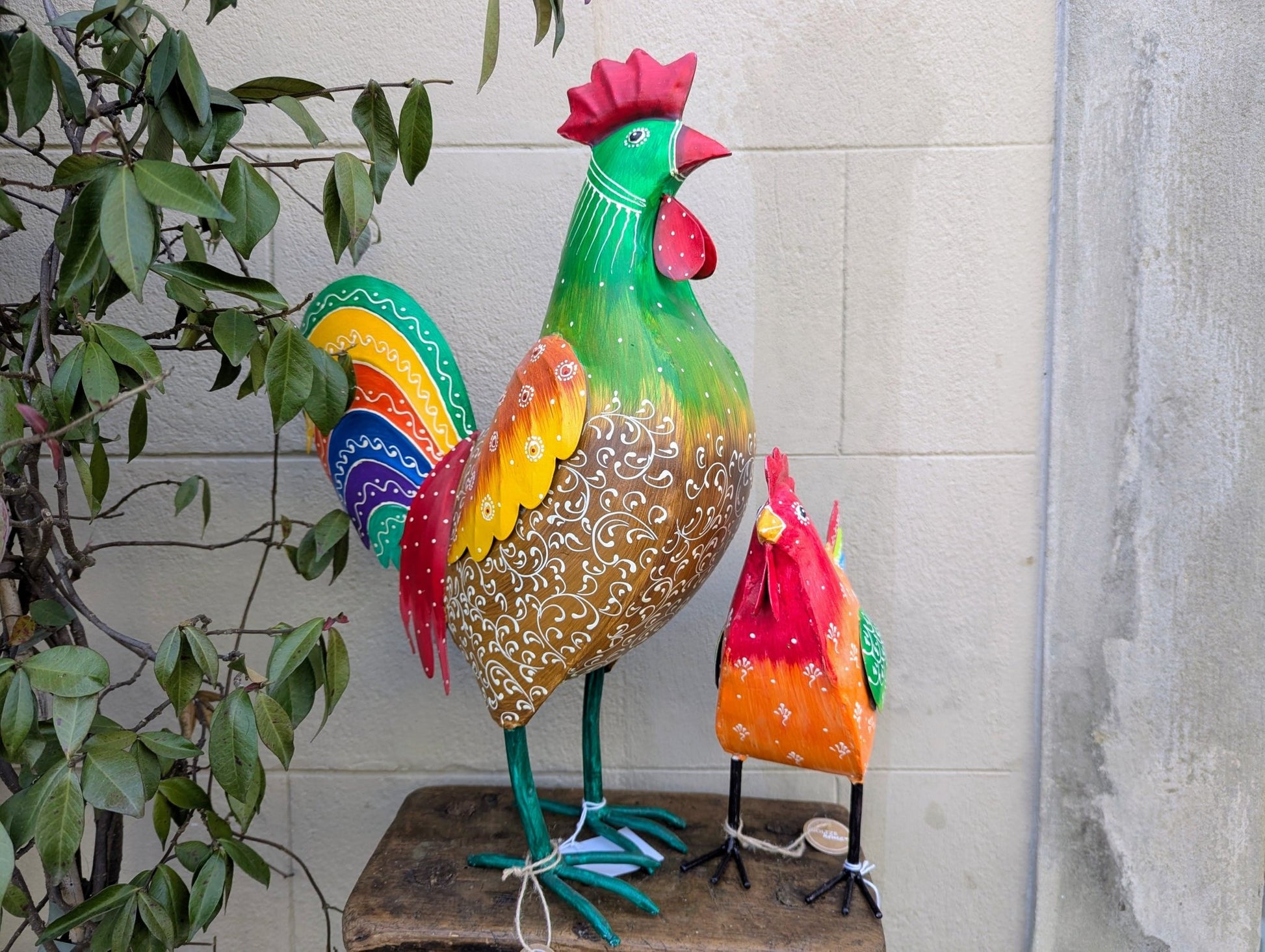Gallo decorato - | Idee regalo, artigianato, arredamento, design, tessuti e tombolo | Milleidee di Alessandro Magrini, Anghiari, Toscana