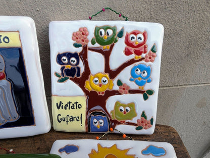 Piastrella in Ceramica - | Idee regalo, artigianato, arredamento, design, tessuti e tombolo | Milleidee di Alessandro Magrini, Anghiari, Toscana