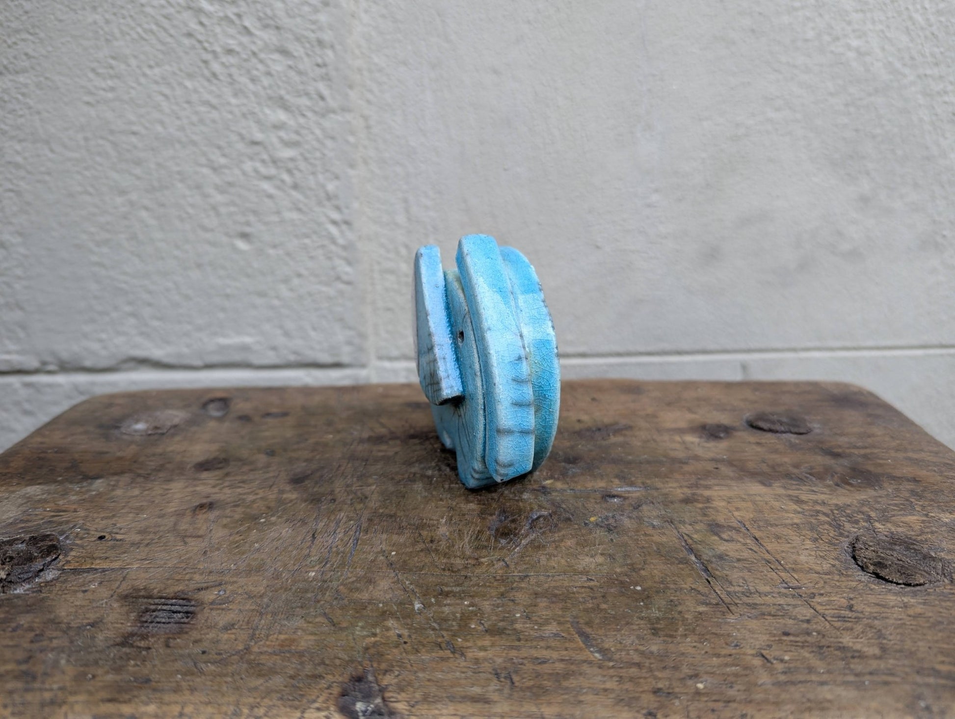 Raku - Elefante Azzurro - | Idee regalo, artigianato, arredamento, design, tessuti e tombolo | Milleidee di Alessandro Magrini, Anghiari, Toscana