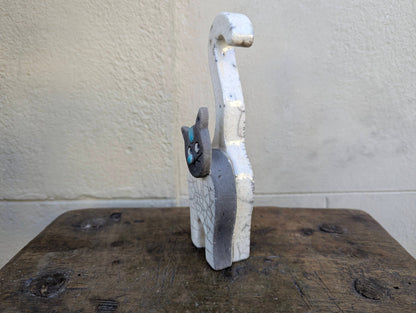 Raku - Gatto Bianco - | Idee regalo, artigianato, arredamento, design, tessuti e tombolo | Milleidee di Alessandro Magrini, Anghiari, Toscana