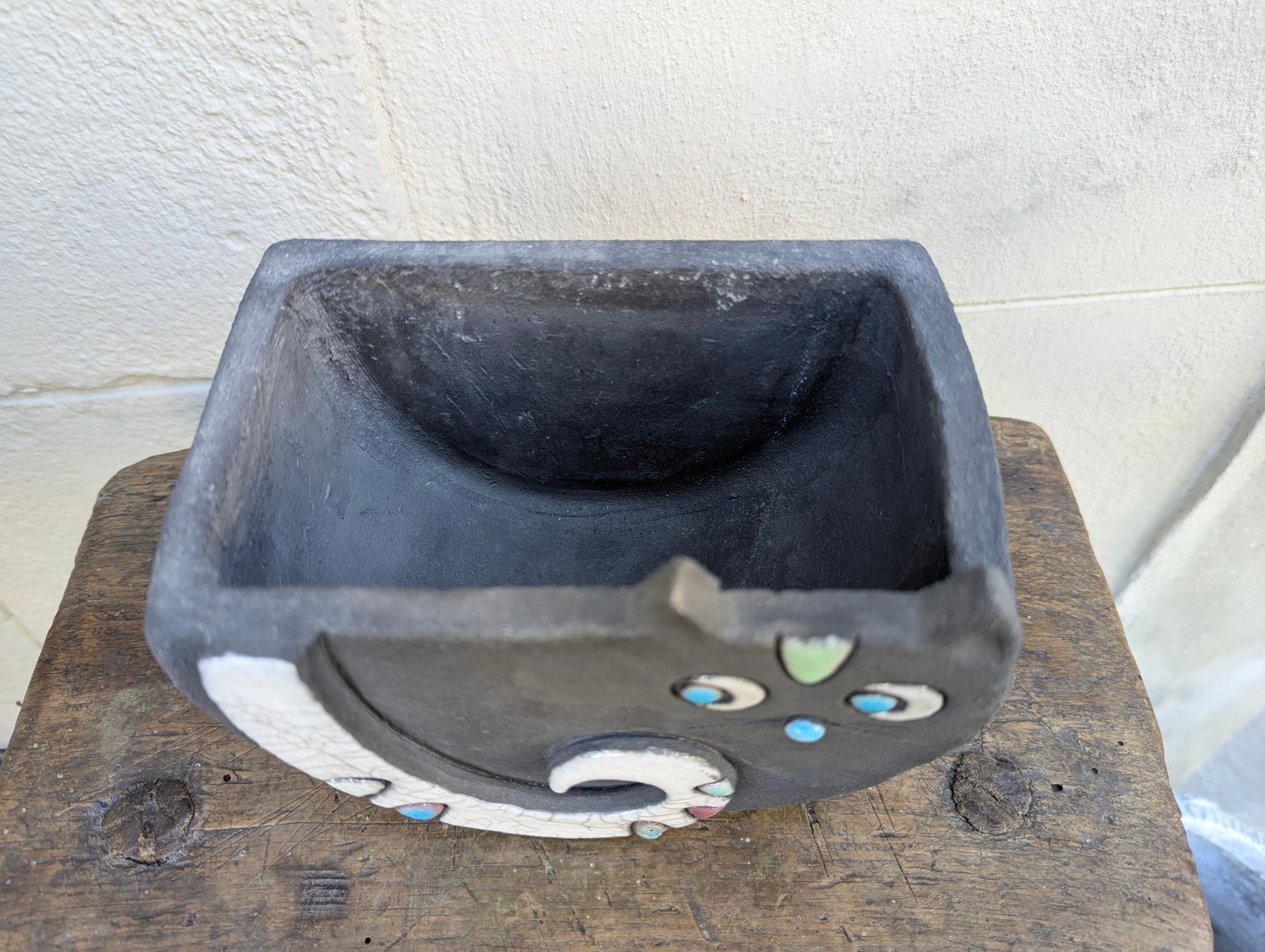 Raku - Gatto Nero - | Idee regalo, artigianato, arredamento, design, tessuti e tombolo | Milleidee di Alessandro Magrini, Anghiari, Toscana