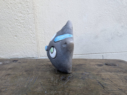 Raku - Gatto Nero - | Idee regalo, artigianato, arredamento, design, tessuti e tombolo | Milleidee di Alessandro Magrini, Anghiari, Toscana