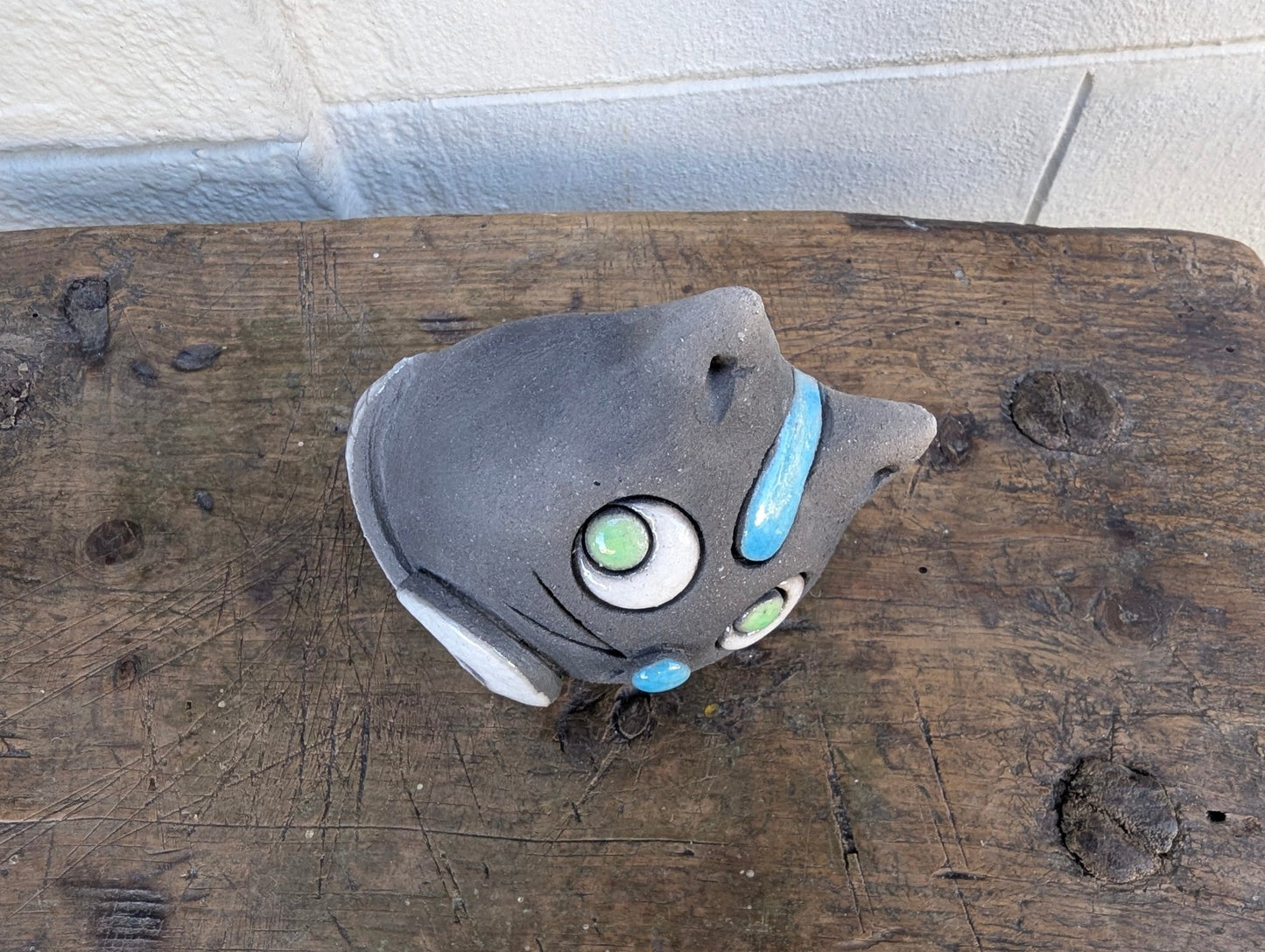 Raku - Gatto Nero - | Idee regalo, artigianato, arredamento, design, tessuti e tombolo | Milleidee di Alessandro Magrini, Anghiari, Toscana