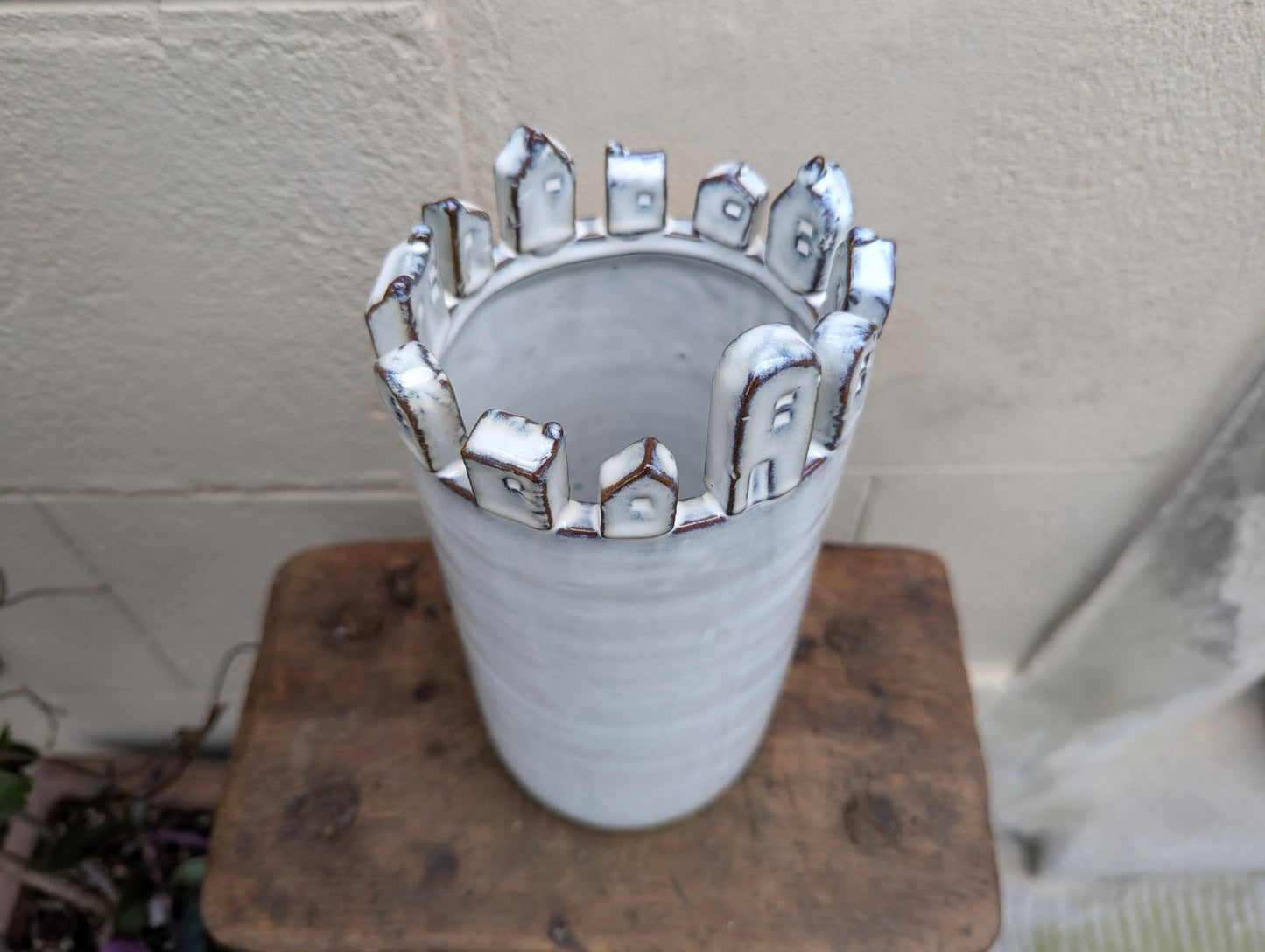 Vaso Castello alto - | Idee regalo, artigianato, arredamento, design, tessuti e tombolo | Milleidee di Alessandro Magrini, Anghiari, Toscana