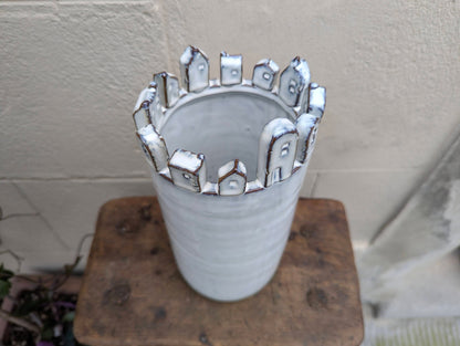 Vaso Castello alto - | Idee regalo, artigianato, arredamento, design, tessuti e tombolo | Milleidee di Alessandro Magrini, Anghiari, Toscana