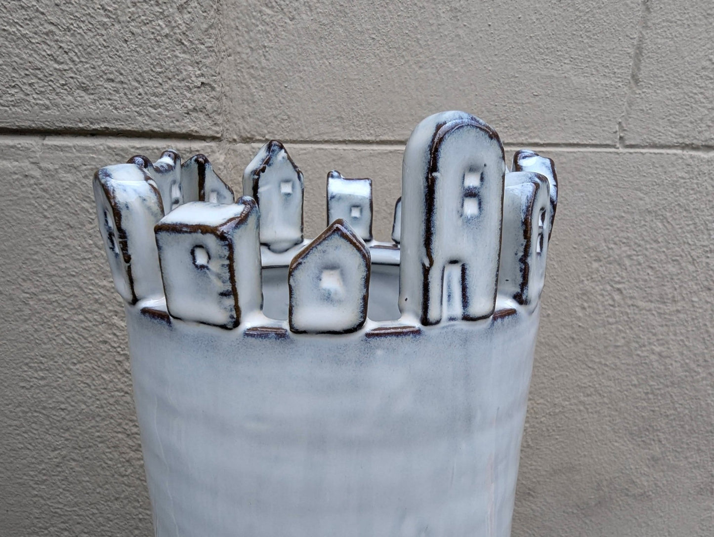 Vaso Castello alto - | Idee regalo, artigianato, arredamento, design, tessuti e tombolo | Milleidee di Alessandro Magrini, Anghiari, Toscana